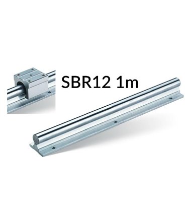 Стальной линейный вал на опоре SBR12 1м (15138)
