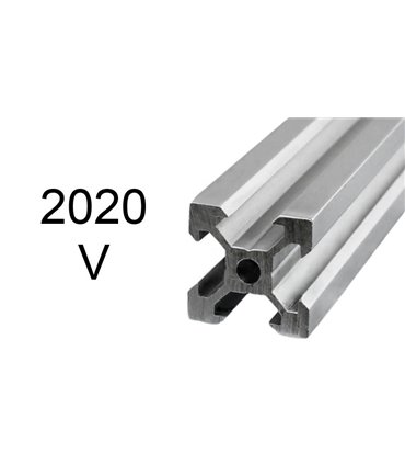 Станочный профиль алюминиевый анодированный V-образный 20*20мм 2020 1м ЧПУ 3D-принтер (16164)