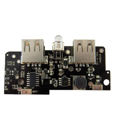 Плата Power Bank с индикацией фонарик 5V 2A (11669)