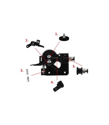 Крепление для экструдера принтера Titan E3D V6 под Nema17 под нить 1.75мм (16245)