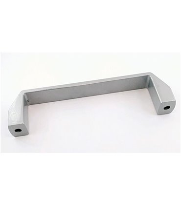 Алюминиевая ручка под профиль серая 180мм (16681)