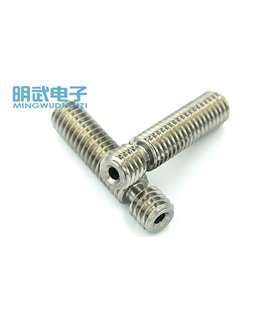 Термобарьер для экструдера без тефлоновой трубки MK8 6*26мм под нить 1.75мм (17565) Термобарьер для экструдера без тефлоновой трубки MK8 6*26мм под нить 1.75мм (17565)