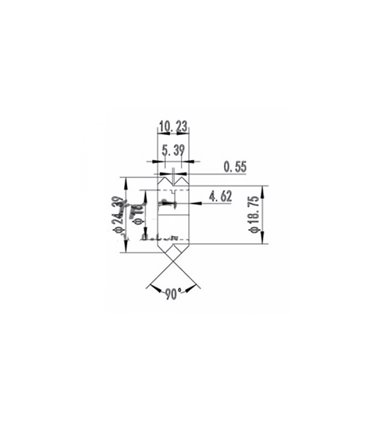 Пластиковый V-образный шкив с подшипником 3D принтера ЧПУ (12130)