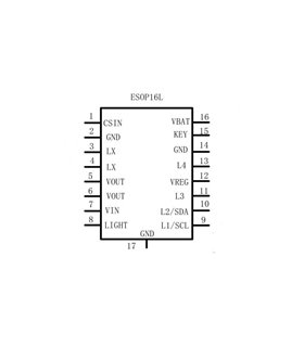 Контроллер чип Power Bank IP5108 In 2A Out 2.5A (10717)