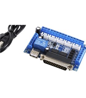 Интерфейсная плата управления 5осей Mach3 USB (10690) Интерфейсная плата управления 5осей Mach3 USB (10690)