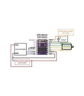 Драйвер шагового двигателя DRV8825 (12051)