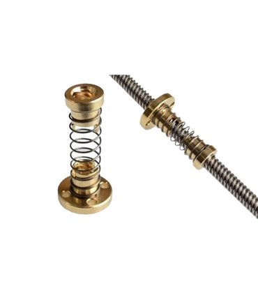 Гайка T8 с аммортизацией люфта для 3D-принтера 2*2мм (14186)