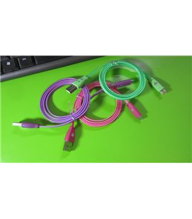 Кабель для зарядки micro USB с подсветкой 1 м (11847)