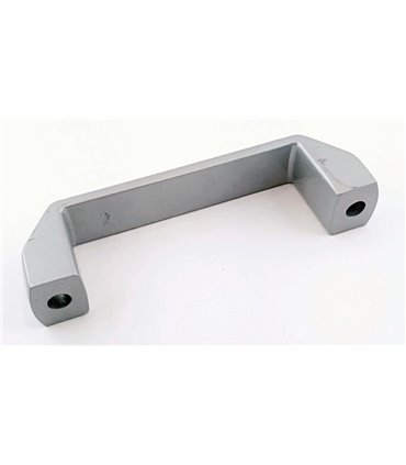 Алюминиевая ручка под профиль серая 120мм (16679)