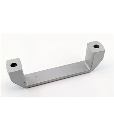 Алюминиевая ручка под профиль серая 120мм (16679)