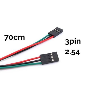 Кабель для 3D-принтера 3pin 70см шаг 2.54 (16596)