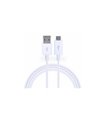 Кабель data micro usb to usb белый 2A 3.5мм (11576)