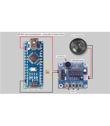 Модуль записи и воспр звука на микросхеме ISD1820 (10621)