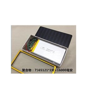 Павербанк с солнечной панелькой Power Bank Solar 7*18650 DIY конструктор (15894)