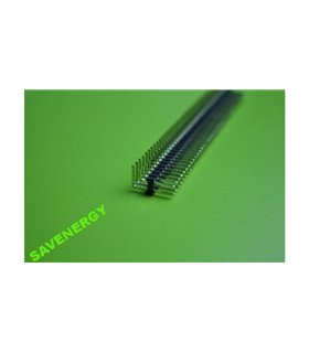 Планка штыревая на плату 40pin два ряда угловая 2.54мм PLS-40 (10195)