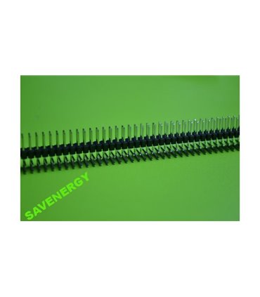 Планка штыревая на плату 40pin два ряда угловая 2.54мм PLS-40 (10195)