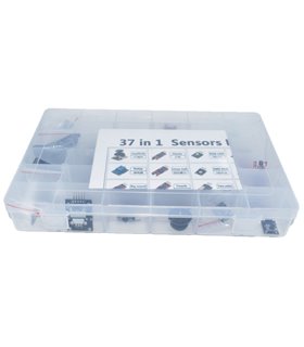 Набор из 37 модулей и датчиков Arduino Kit с органайзером (12637) Набор из 37 модулей и датчиков Arduino Kit с органайзером (12637)