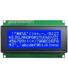 Дисплей LCD 2004 20*4 I2C Arduino синяя подсветка белые символы (18925) Дисплей LCD 2004 20*4 I2C Arduino синяя подсветка белые символы (18925)