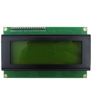 Дисплей LCD 2004 20*4 I2C Arduino зеленая подсветка черные символы (18926)