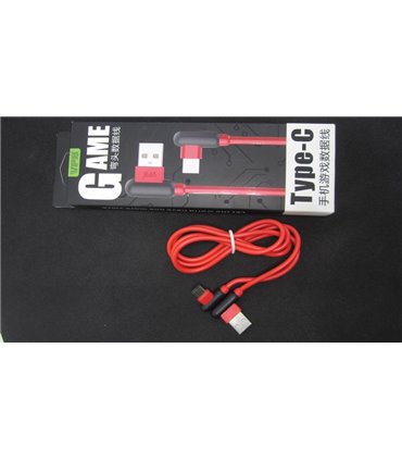 Кабель зарядки телефона планшета силиконовый угловой VPB USB to Type C (15624)