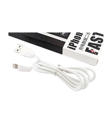 Кабель зарядки телефона планшета силиконовый VPB USB to iPhone Fast (15626)