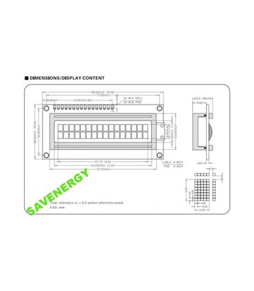 Дисплей 1602A зеленый HD44780 Arduino AVR Pic (10173)