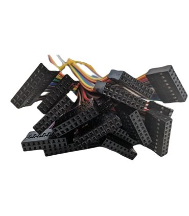 Кабельный шлейф Dupont 8pin 2 ряда 2.54мм 310мм (19389)