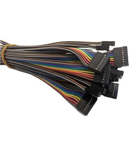 Кабельный шлейф Dupont 8pin 2 ряда 2.54мм 310мм (19389) Кабельный шлейф Dupont 8pin 2 ряда 2.54мм 310мм (19389)