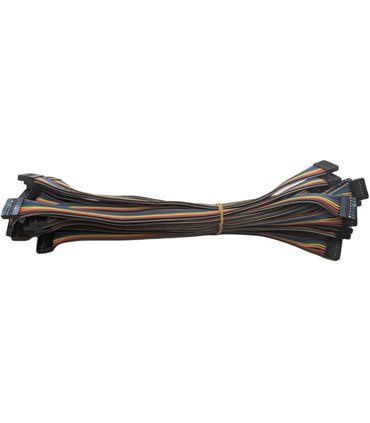 Кабельный шлейф Dupont 8pin 2 ряда 2.54мм 310мм (19389)