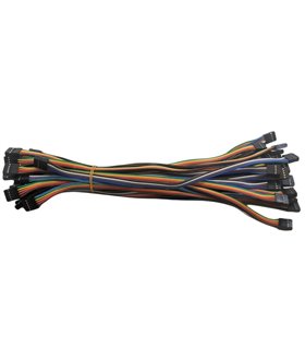 Кабельный шлейф Dupont 5pin 2 ряда 2.54мм 310мм (19386) Кабельный шлейф Dupont 5pin 2 ряда 2.54мм 310мм (19386)