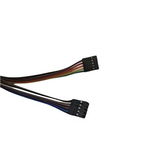 Кабельный шлейф Dupont 5pin 2 ряда 2.54мм 310мм (19386) Кабельный шлейф Dupont 5pin 2 ряда 2.54мм 310мм (19386)