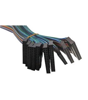 Кабельный шлейф Dupont 16pin 2 ряда 2.54мм 310мм (19395) Кабельный шлейф Dupont 16pin 2 ряда 2.54мм 310мм (19395)