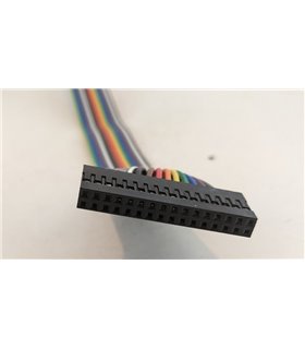 Кабельный шлейф Dupont 16pin 2 ряда 2.54мм 310мм (19395) Кабельный шлейф Dupont 16pin 2 ряда 2.54мм 310мм (19395)