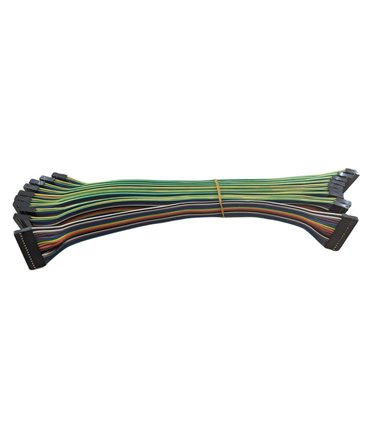 Кабельный шлейф Dupont 16pin 2 ряда 2.54мм 310мм (19395)