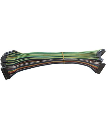 Кабельный шлейф Dupont 15pin 2 ряда 2.54мм 310мм (19394)