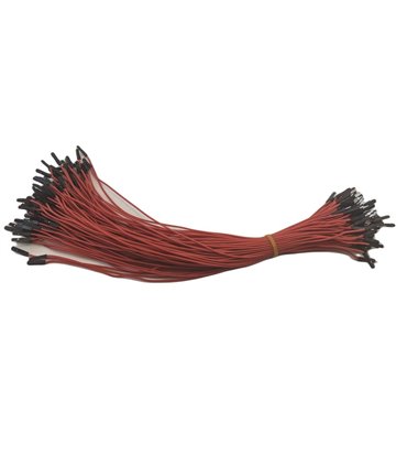 Кабель жгут Dupont силикон 30см папа мама красный 1шт (19398)