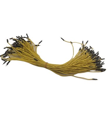 Кабель жгут Dupont силикон 30см папа желтый 1шт (19408)