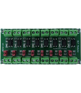 Модуль оптопара PC817 8-канальный с изоляцией. (18982)