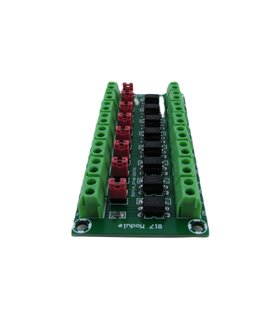 Модуль оптопара PC817 8-канальный с изоляцией. (18982)