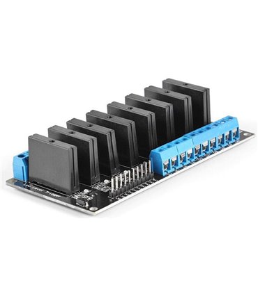 Модуль реле твердотельного 8-канальный на G3MB-202P 5V 2A (17525)