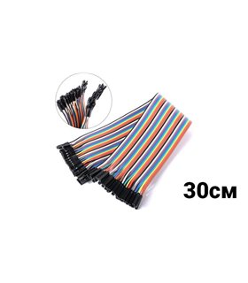 Соединительные провода джамперы Dupont мама-мама 30см Arduino (10469)