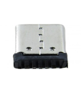 Разъем с заглушкой Type C 6pin 6.8мм для быстрой зарядки (18741)