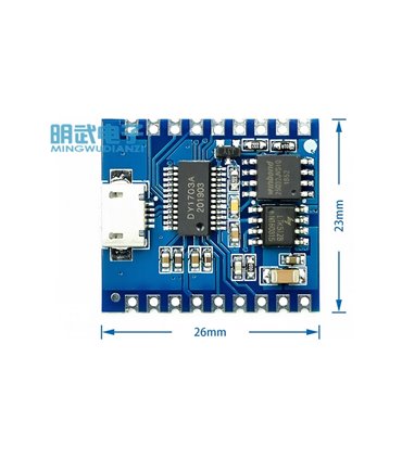 Модуль воспроизведения голоса IO триггер DY-SV17F (17576)