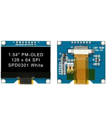 ЖК-дисплей OLED белый 1.54 дюймовый дисплей 128*64 (17651)