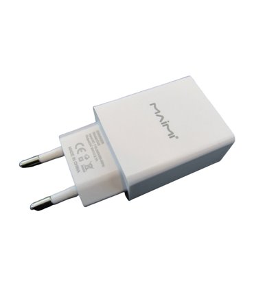 Зарядное устройство быстрая зарядка Maimi 5V 2.1A белый цвет (17144)