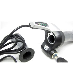 Комплект ручка газа с индикатором заряда и замком зажигания 36V (15193)