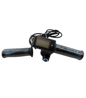 Комплект ручка газа с LCD дисплеем и замком зажигания 48V (15197)