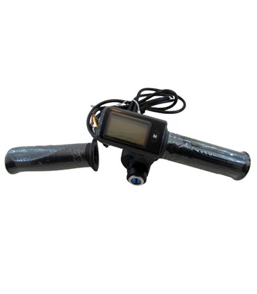 Комплект ручка газа с LCD дисплеем и замком зажигания 48V (15197)