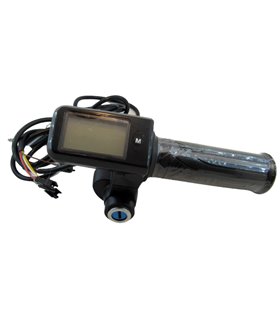 Комплект ручка газа с LCD дисплеем и замком зажигания 48V (15197)