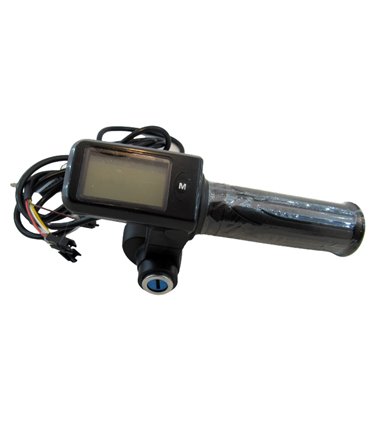 Комплект ручка газа с LCD дисплеем и замком зажигания 48V (15197)